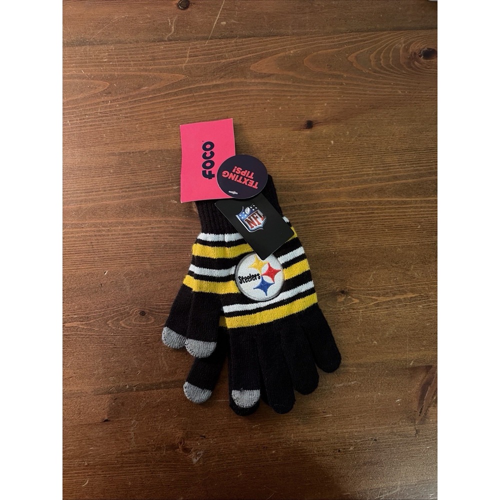 Pittsburgh‎ Steelers NFL Foco Texting Tips Gloves NWT